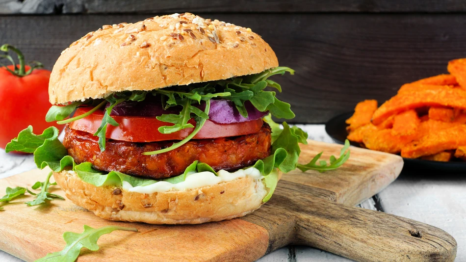 A juicy firm bite for plant-based patties