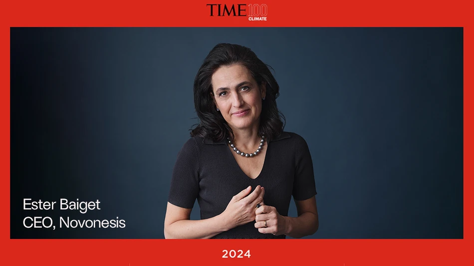 Time Magazine recognizes Novonesis CEO Ester Baiget among TIME100 Climate Leaders 
