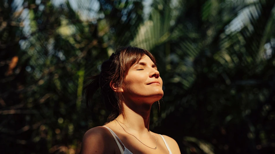 Woman in sun