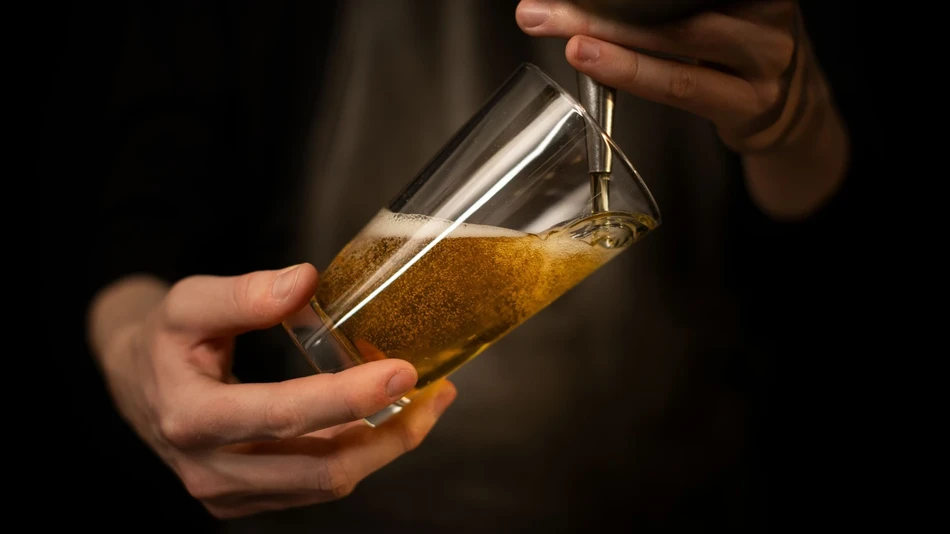Beer being poured