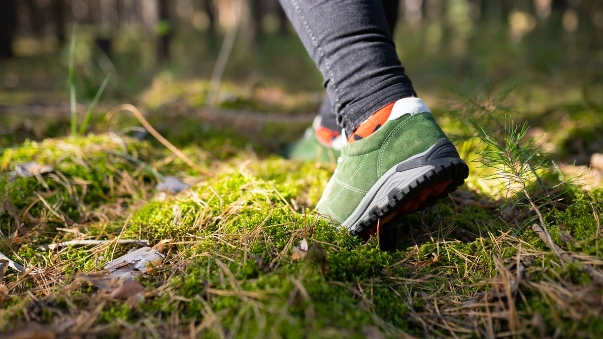 Person walking in nature