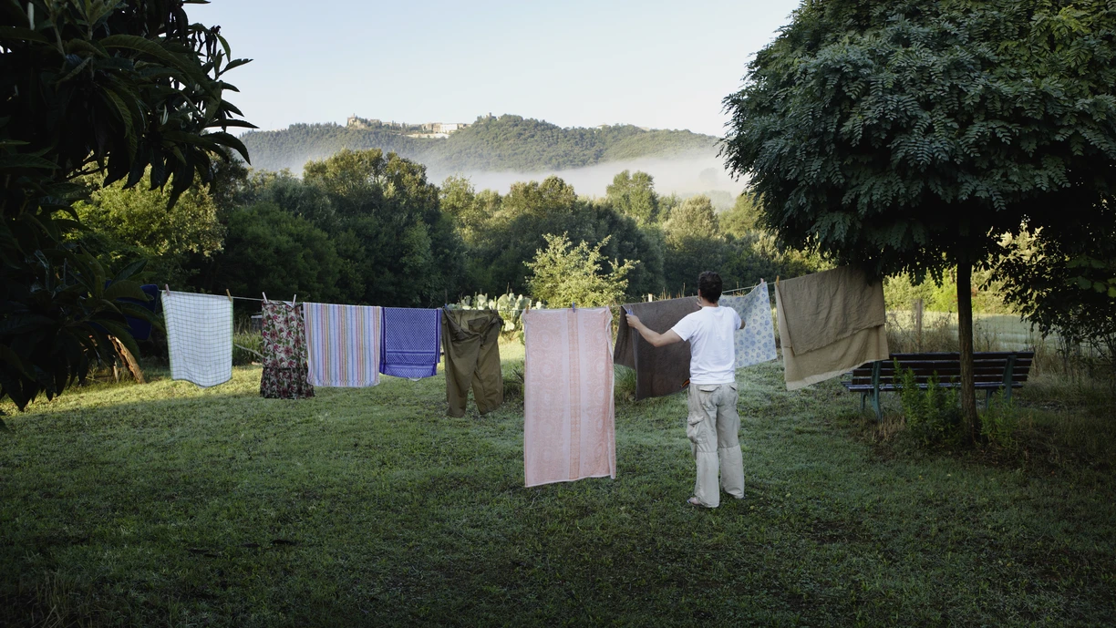 laundry hanging