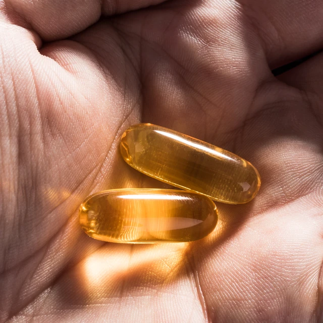 Two Soft Capsules in Palm