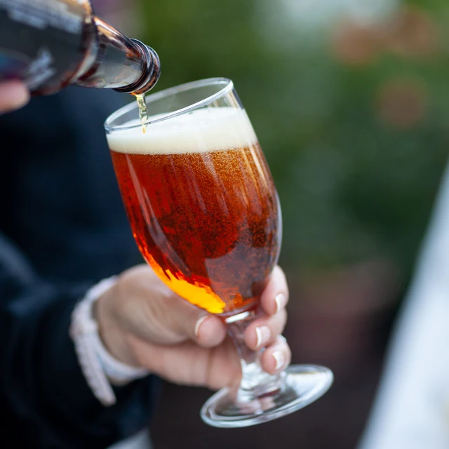 Brewing beer glass