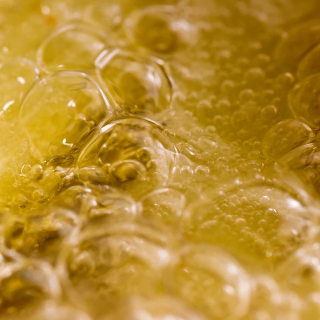 Fried foods cooking in the boiling hot oil