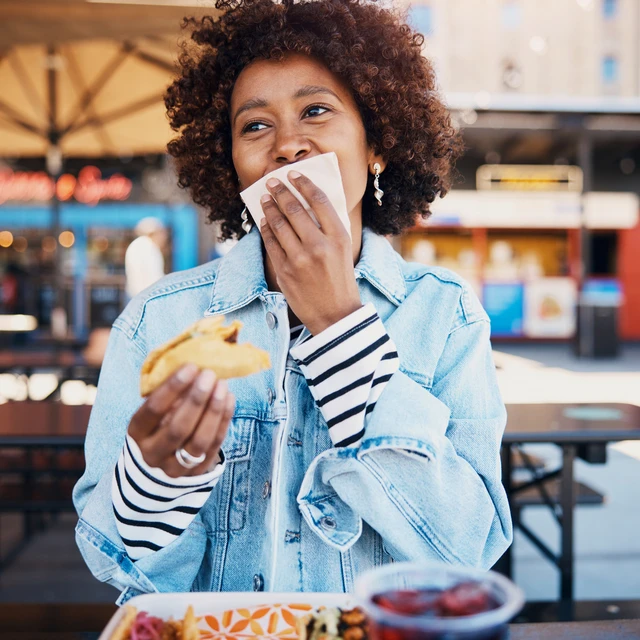 Woman eating