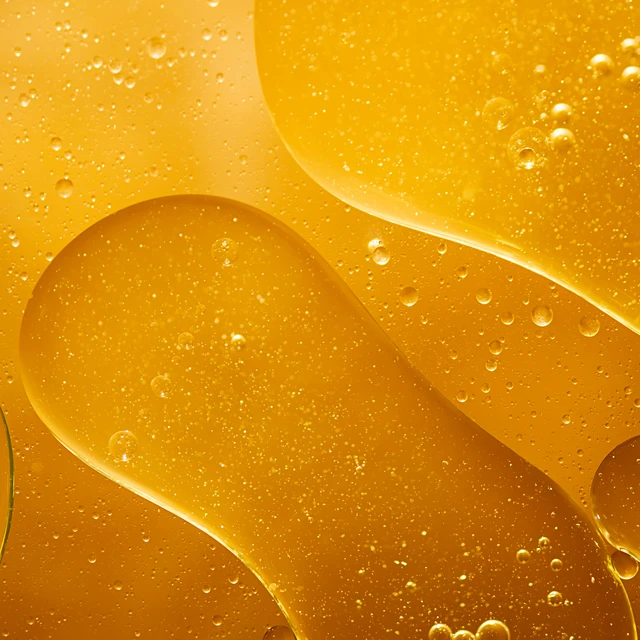 golden yellow bubble oil