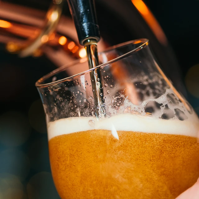 pouring beer