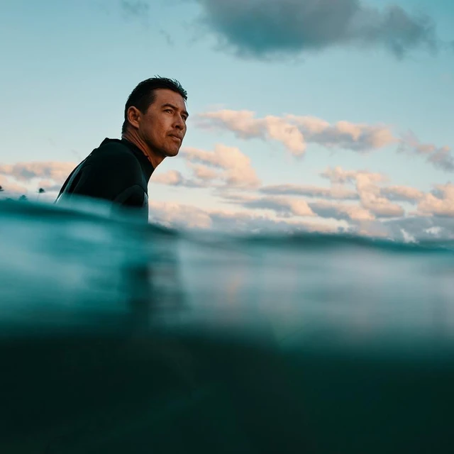 man surfing