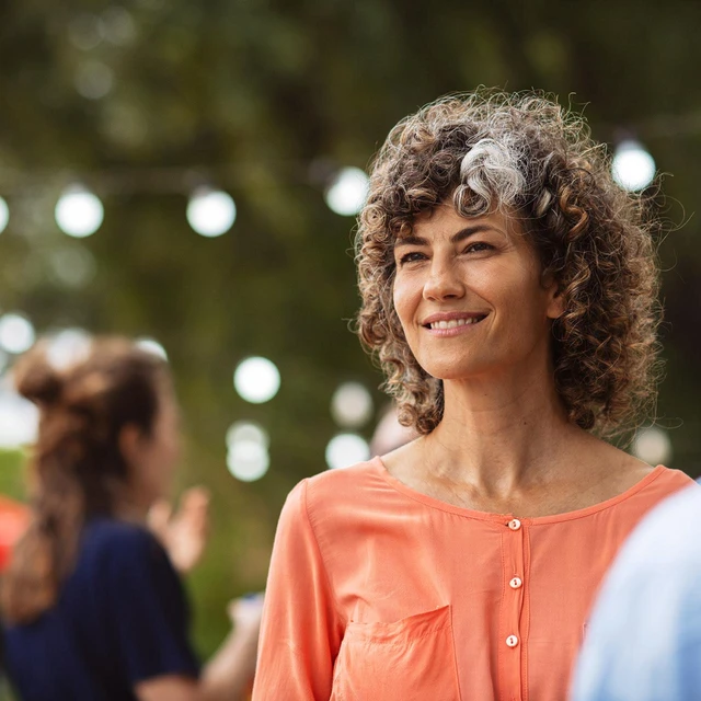 woman smiling