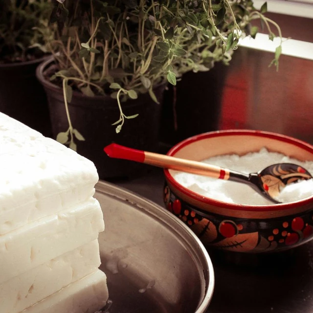 White-brined cheese