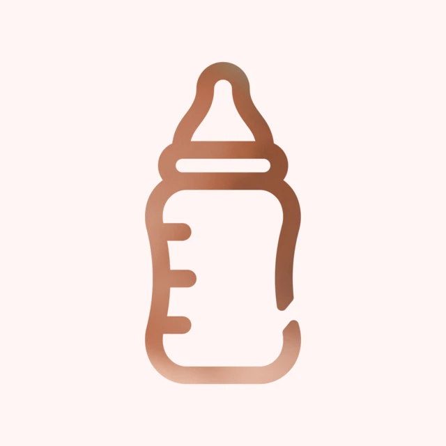baby bottle icon flux on sand