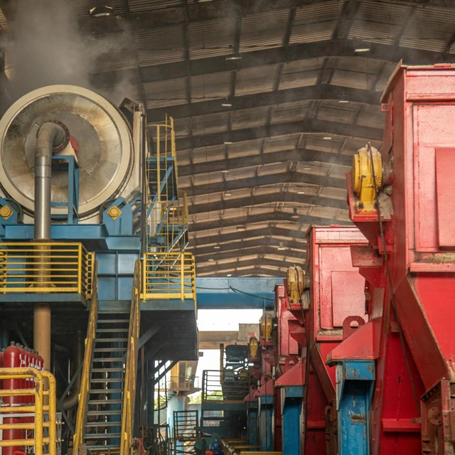 sugarcane production in the factory