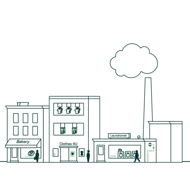Bakery, textiles, laundry and industry