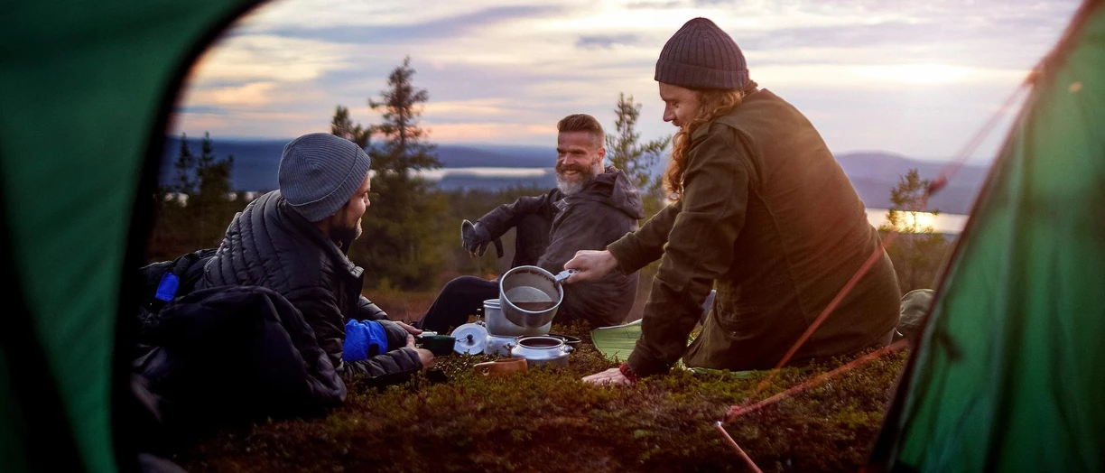 friends camping