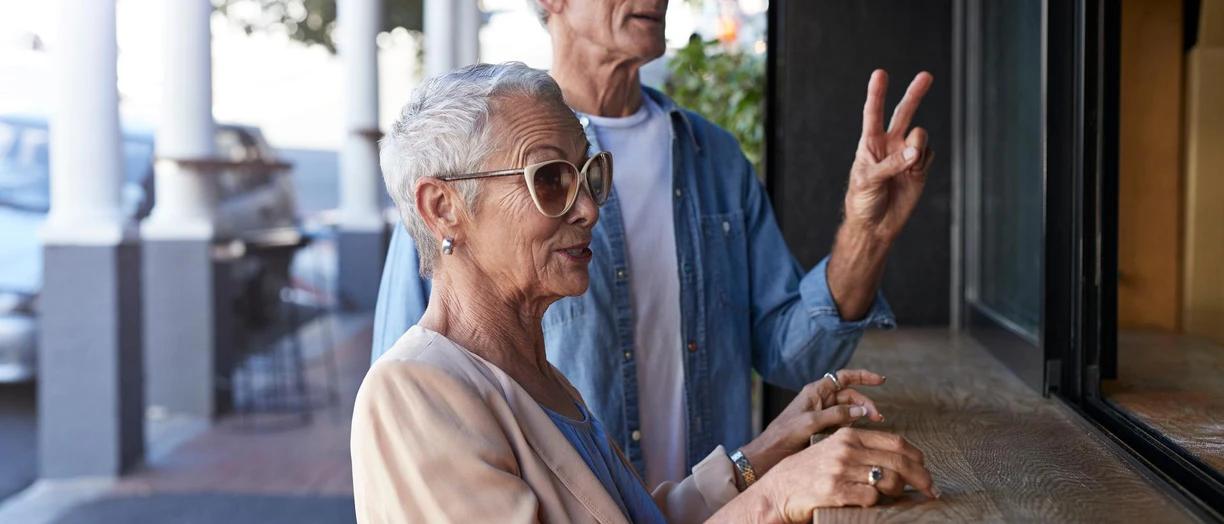 elderly couple
