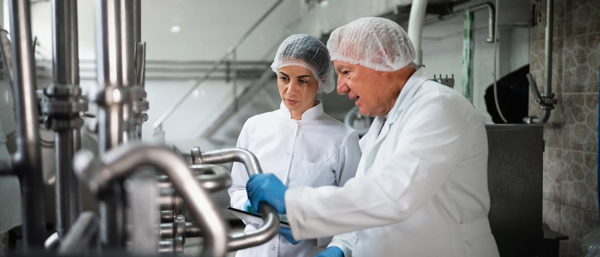 Workers in dairy production