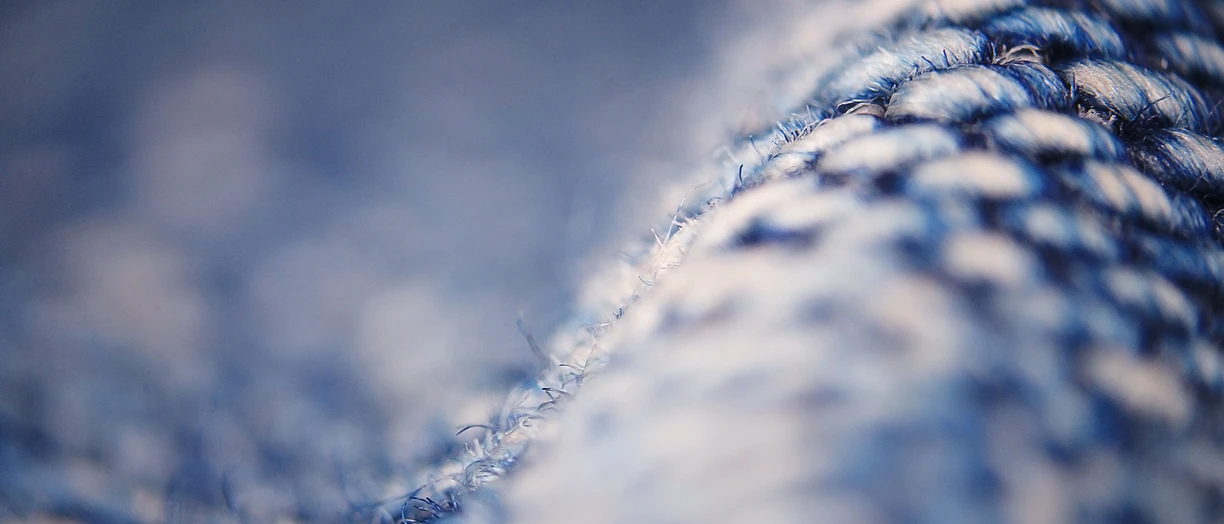 close shot of a jean textile