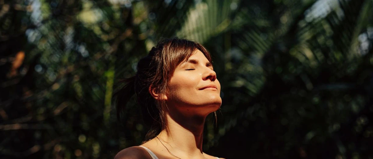 Woman smiling