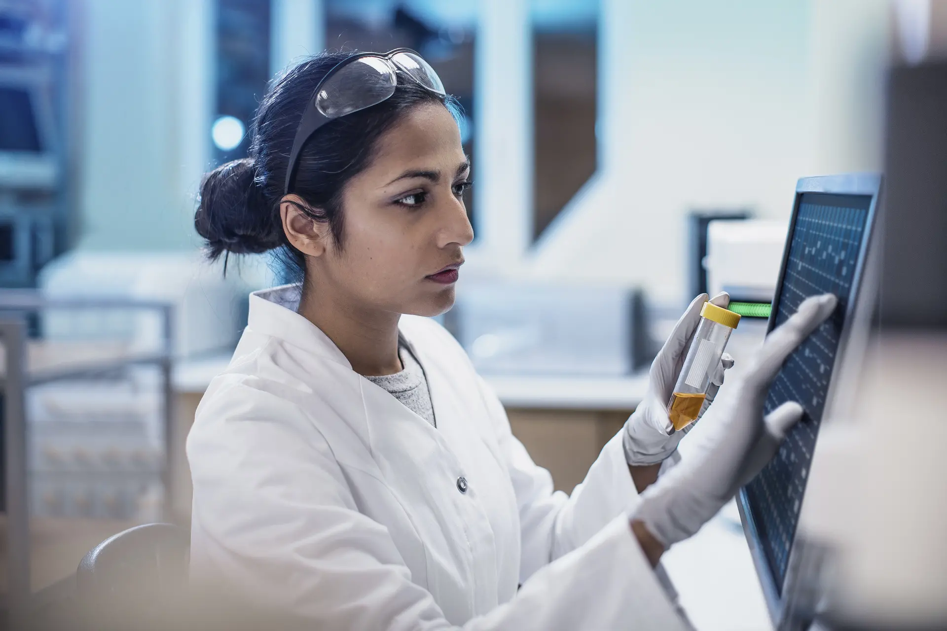 Female Scientist Working in The Lab