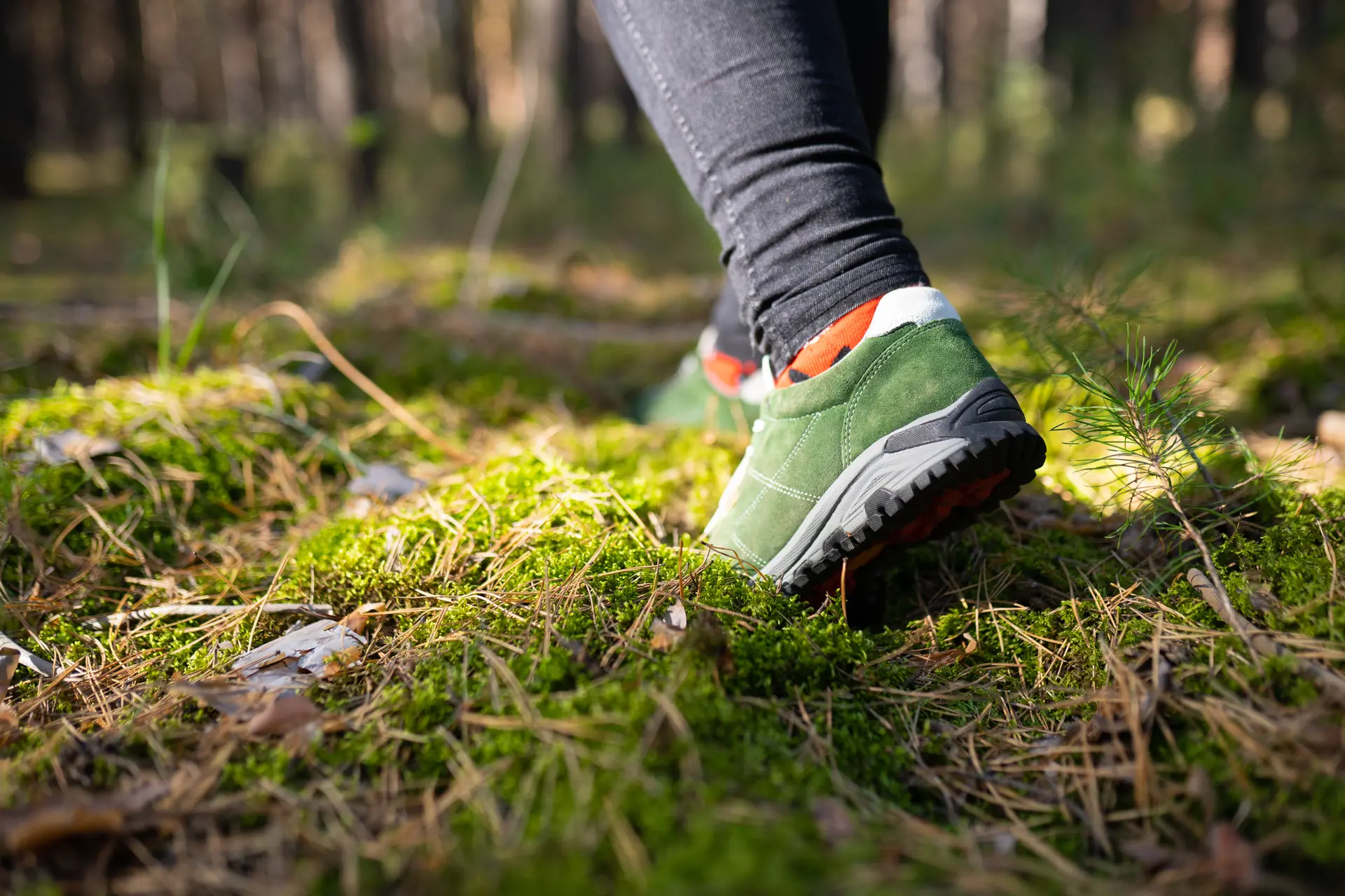 Person walking in nature