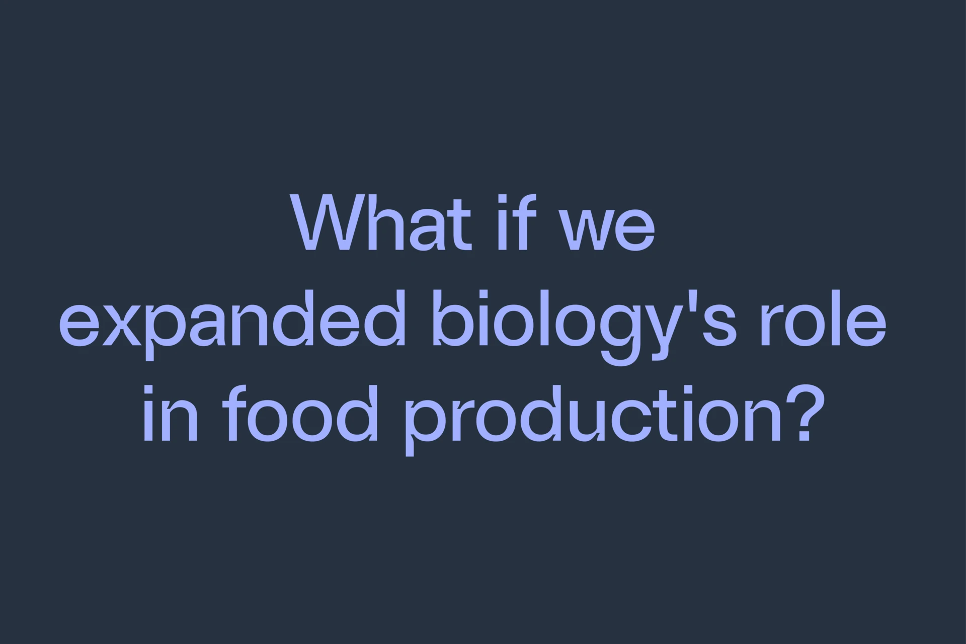 question