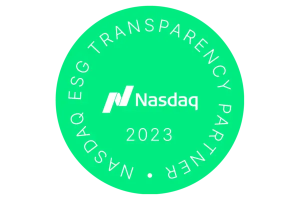 nasdaq ESG Transparency Badge novonesis