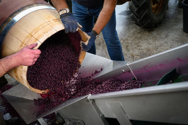 two hands carrying barrel
