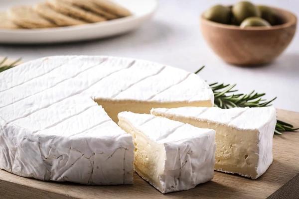 a wheel of brie