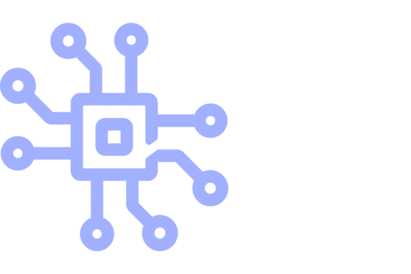 Icon showing a network, indicating data management 