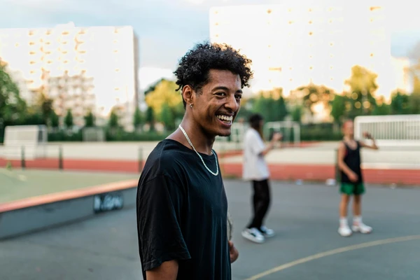 man in park