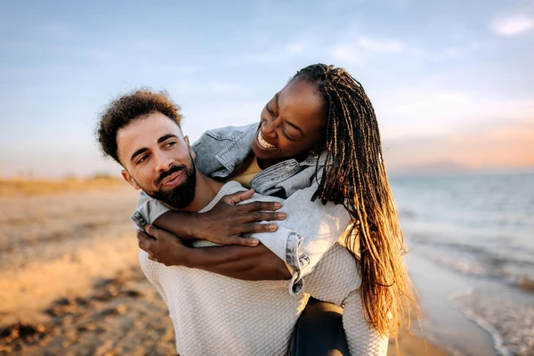 couple at beach