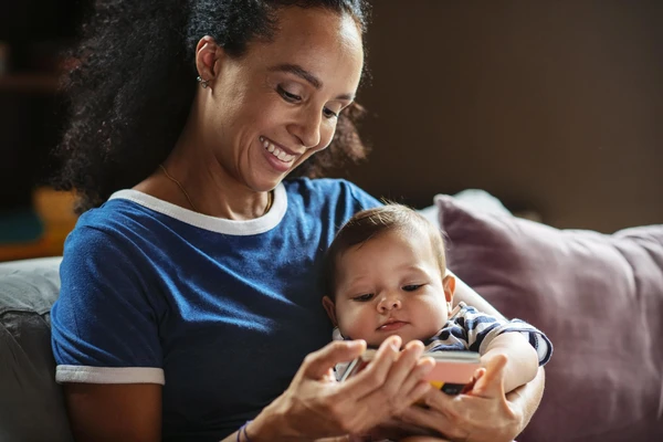 infant and mother