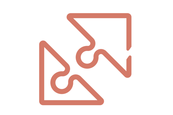 Puzzle icon red - ease of use