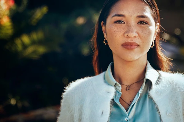 woman portait park