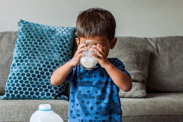 Child drinking milk