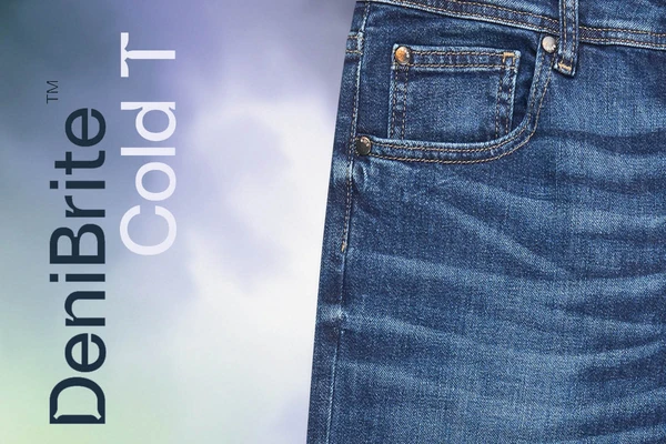 DenBrite Cold T on the left hand side and a pair of jeans on the right hand side