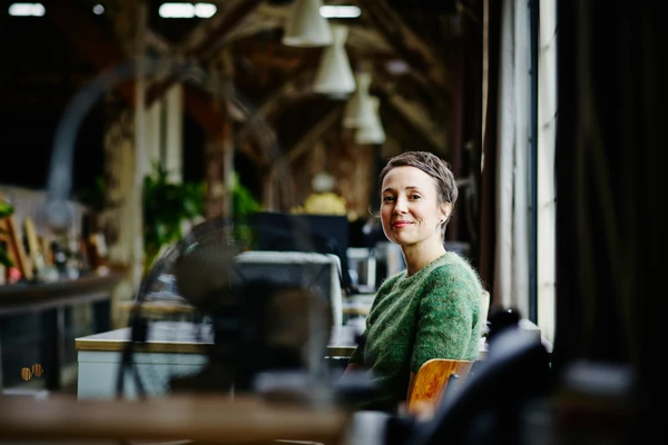 Woman smiling