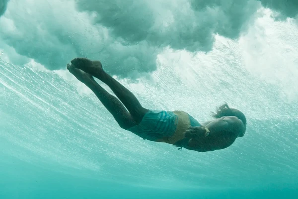 Man diving in