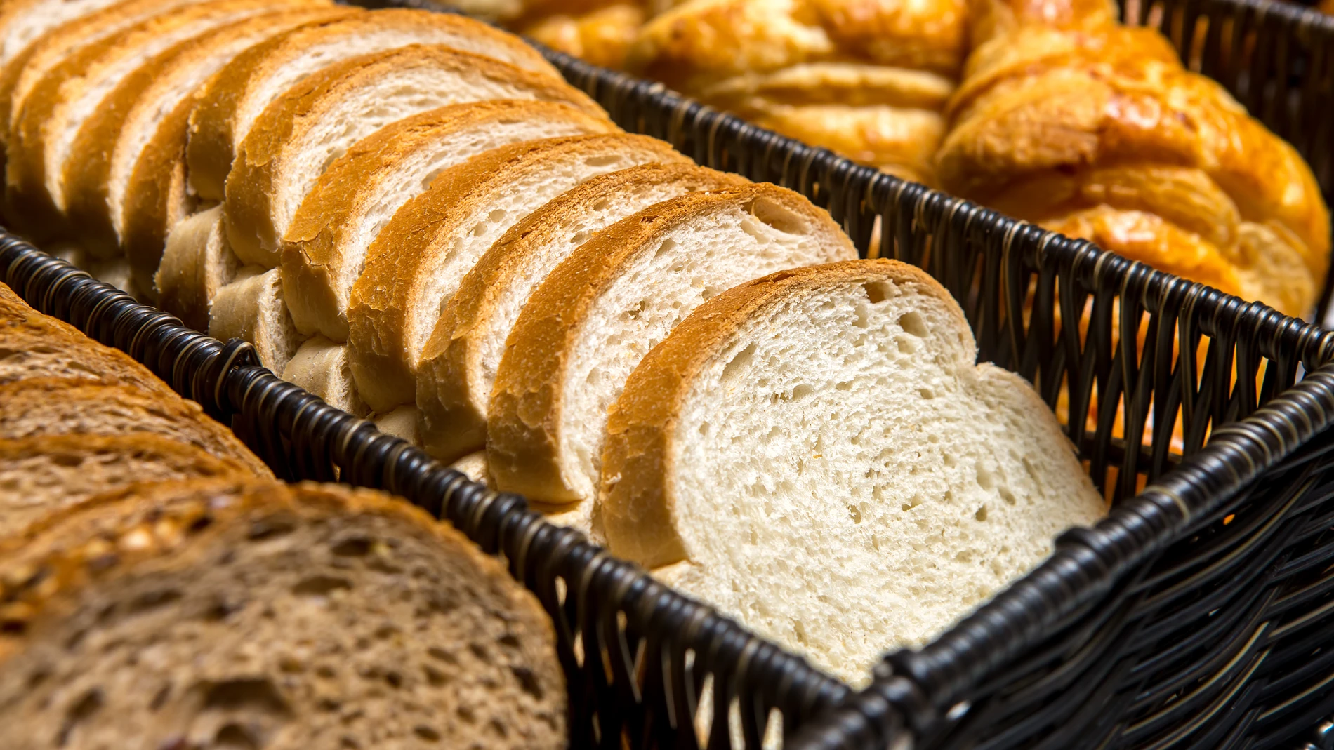 Bread on baker shelf