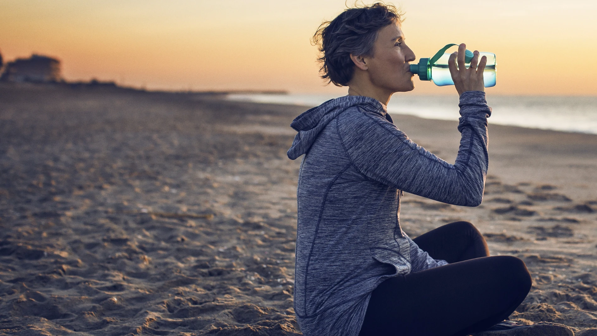 Woman drinking water