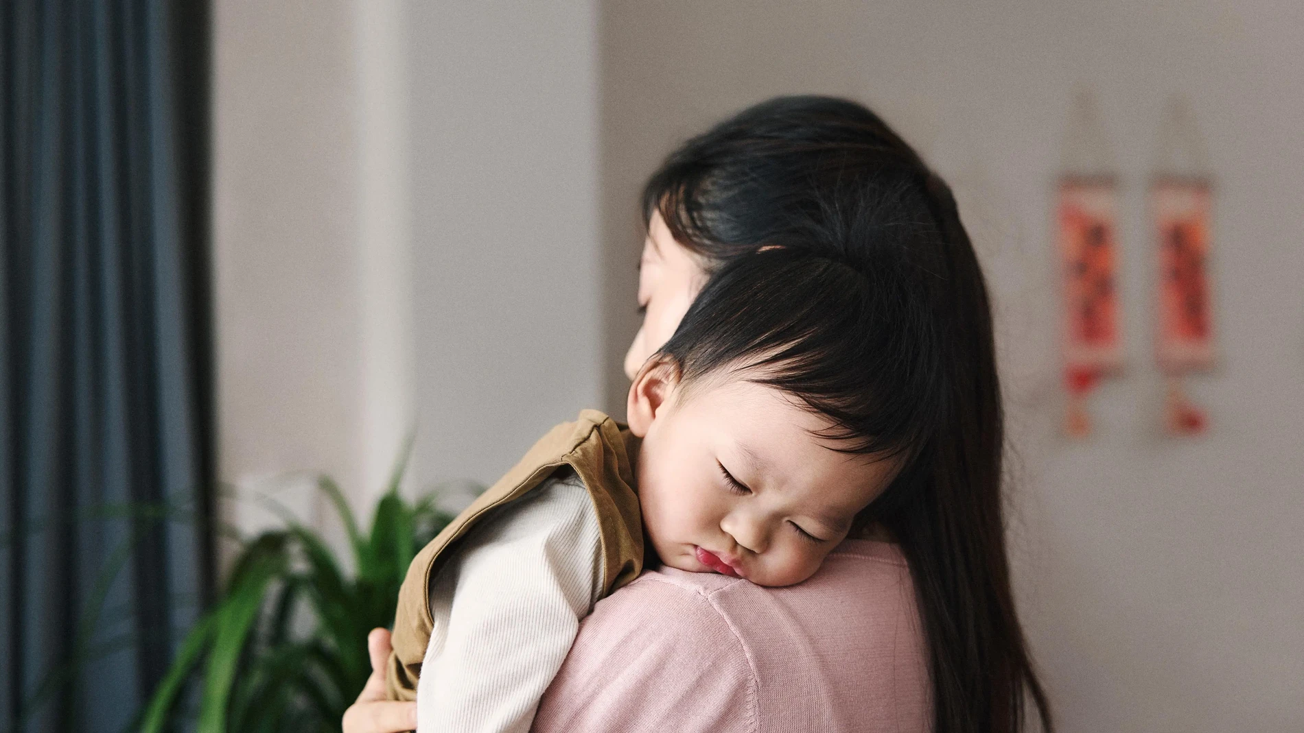 mother son embrace