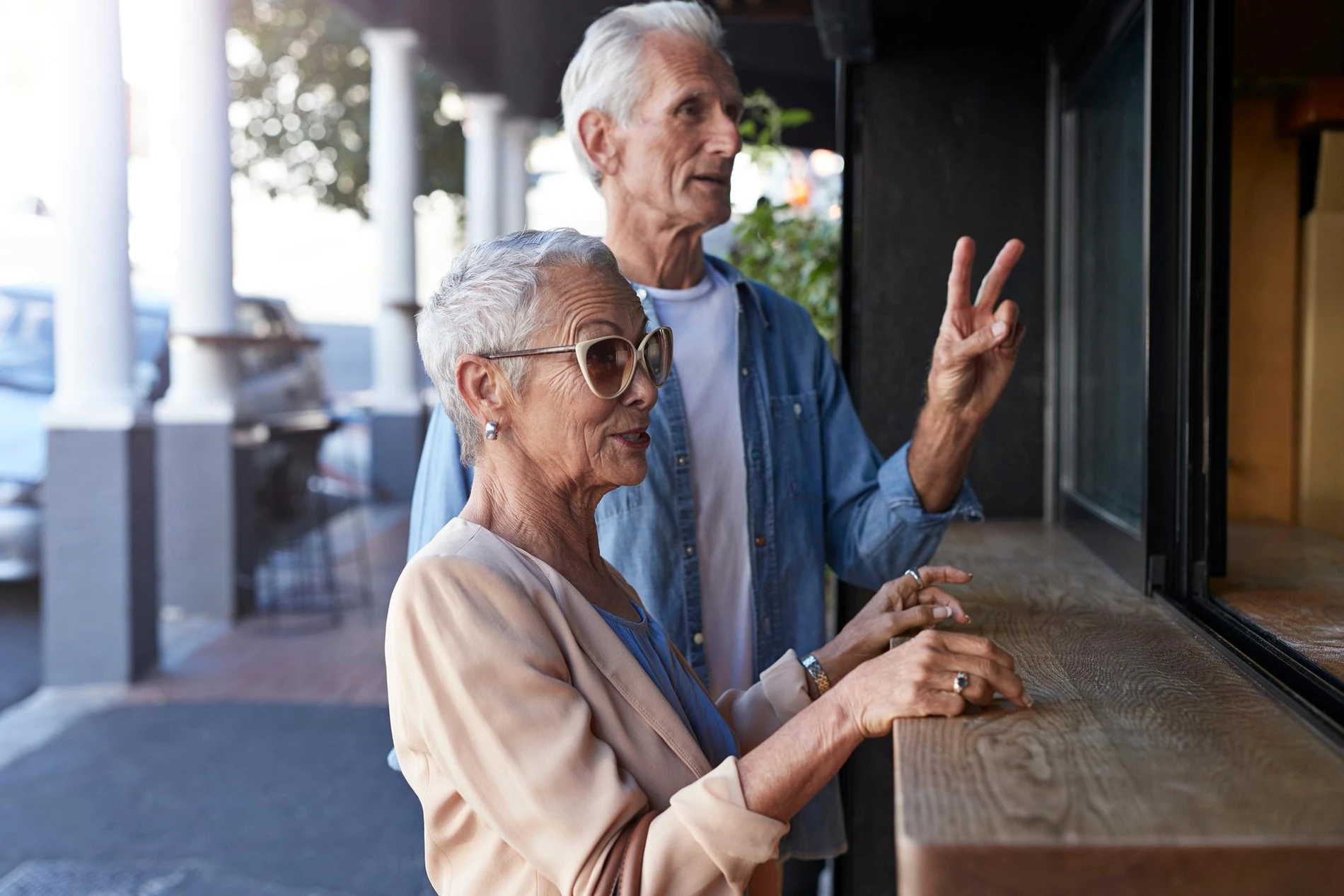elderly couple