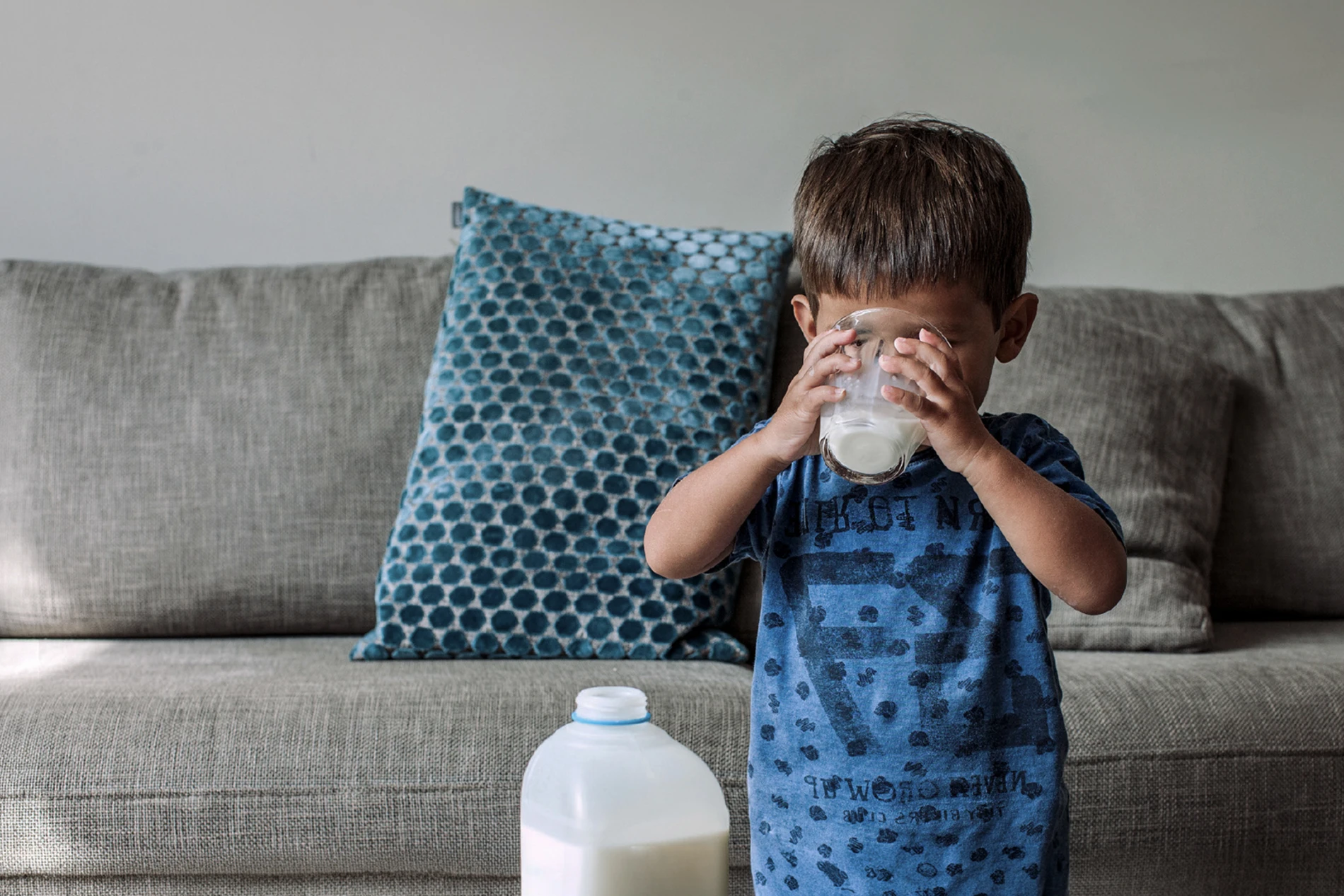 Child drinking milk